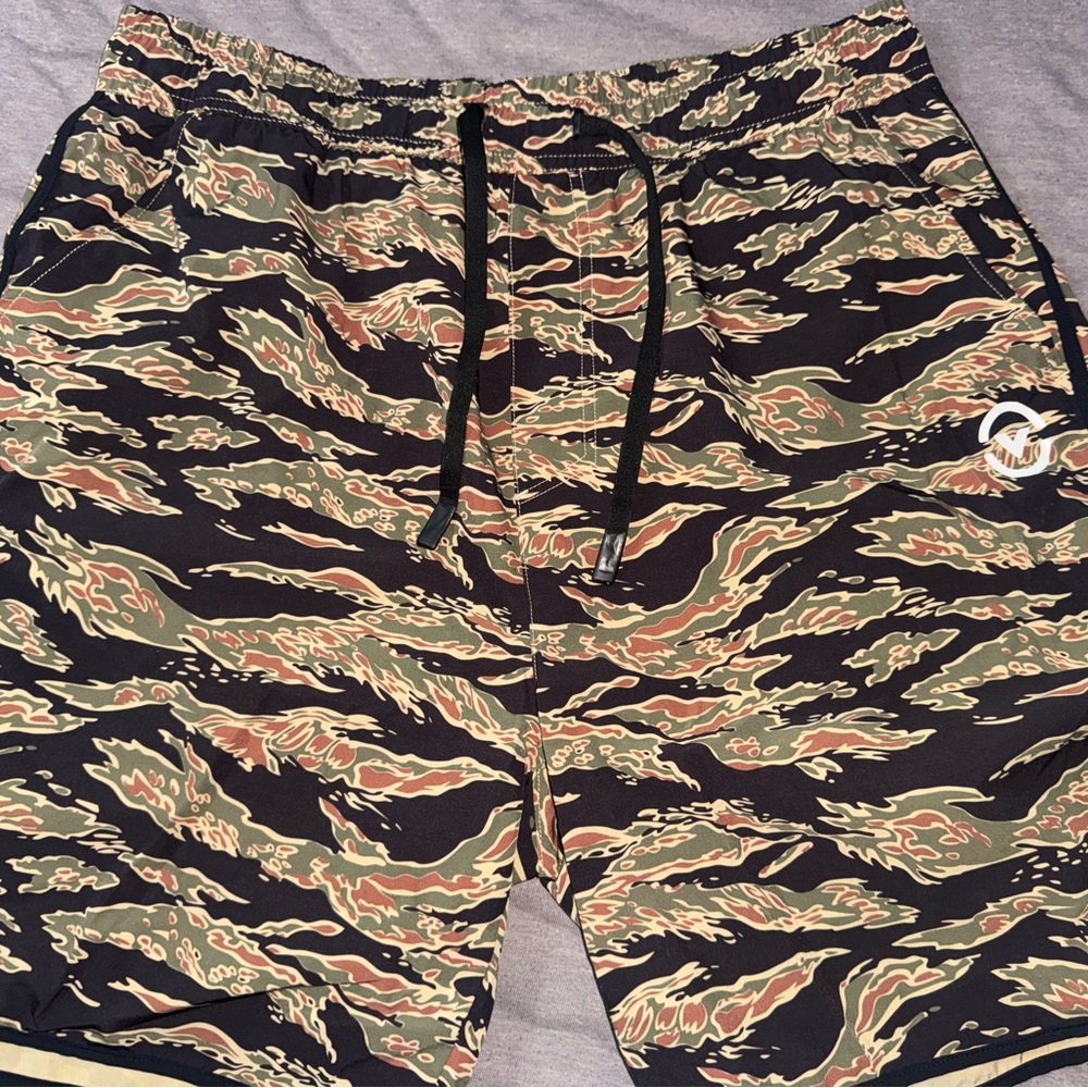 Camouflage Patterned Shorts